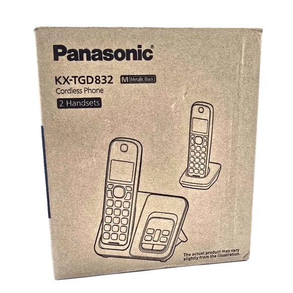 KX-TGD832M Panasonic 2-Handset Cordless Phone with Call Block & Bilingual ID - Picture 4 of 11
